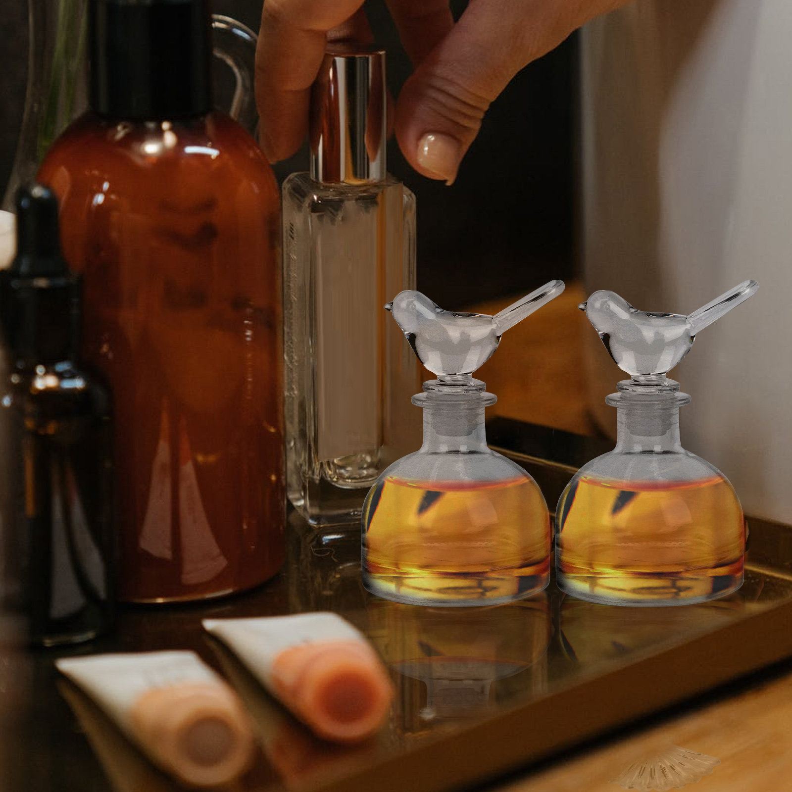 2Pcs Elegant Simple Glass Perf - огляд і ціна Home Fragrance Usa